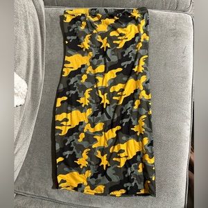 Camo midi dress